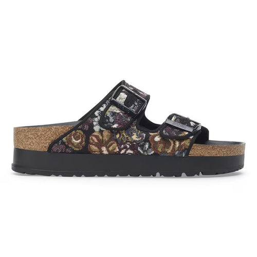Women's Birkenstock Arizona Flex Platform - Brocade Black
