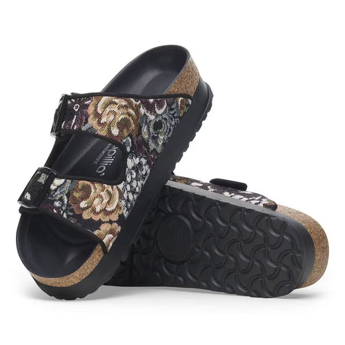 Women's Birkenstock Arizona Flex Platform - Brocade Black