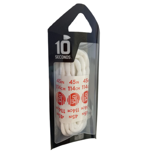 10 Seconds 40" Athletic Bubble Laces - White