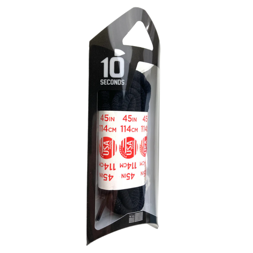 10 Seconds 45" Athletic Bubble Laces - Black