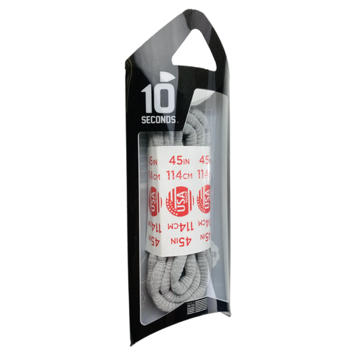 10 Seconds 45" Athletic Bubble Laces - Silver