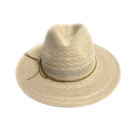 Women's Shihreen Woven Fedora Brim Hat - Light Beige