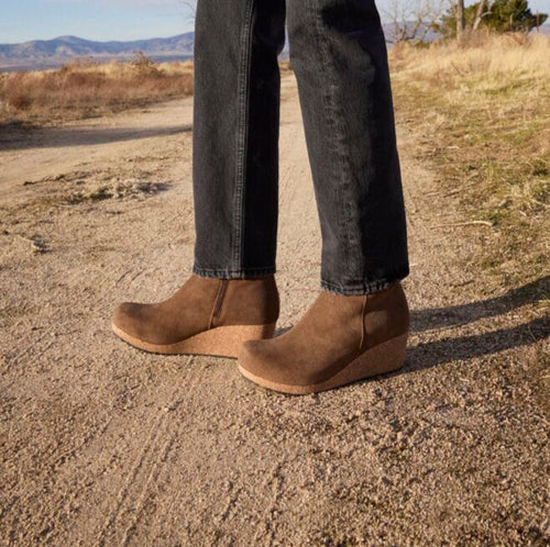 Women's Birkenstock Ebba Wedge in Dark Tea
