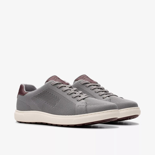 Men's Clarks Mapstone Lace - Grey Knit