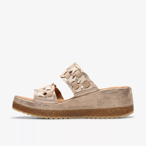 Women's Clarks Kassanda Mule - Metallic Combination