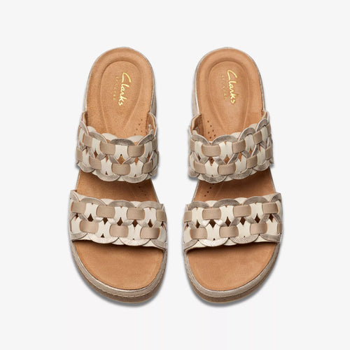 Women's Clarks Kassanda Mule - Metallic Combination