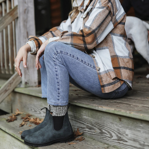 Women's Blundstone Classic Chelsea Boot #587 in Rustic Black