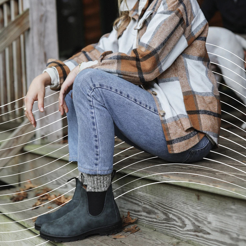 Women's Blundstone Classic Chelsea Boot #587 in Rustic Black