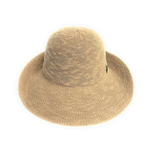 Shihreen Cotton Blend Turn Brim Hat - Natural
