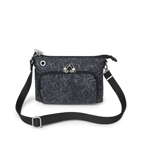 Baggallini Memento Crossbody - Midnight Blossom