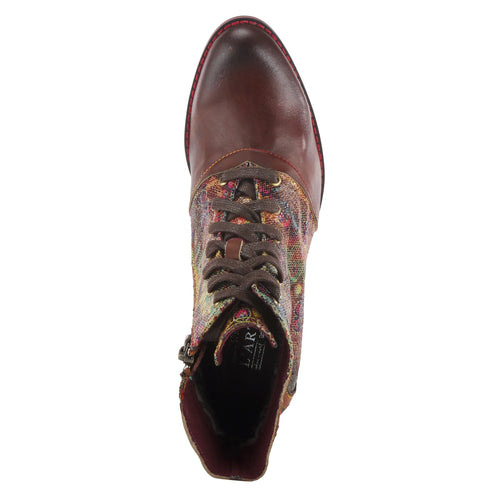 Women's L'Artiste Benatar Western Bootie - Brown Multi