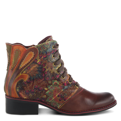Women's L'Artiste Benatar Western Bootie - Brown Multi
