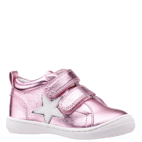 Kid's Nina Brinkly Bump Toe Sneakers - Light Pink Metallic