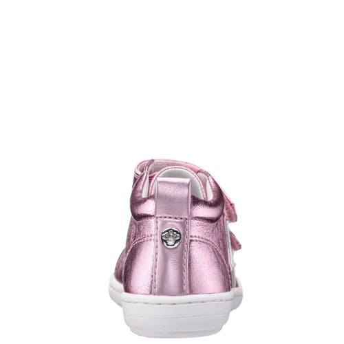 Kid's Nina Brinkly Bump Toe Sneakers - Light Pink Metallic