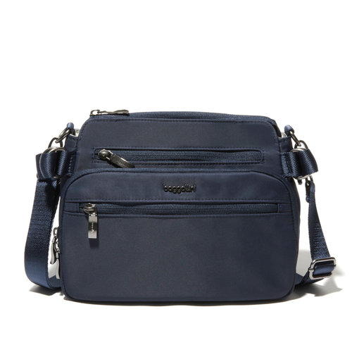 Baggallini Marais Crossbody – French Navy Twill