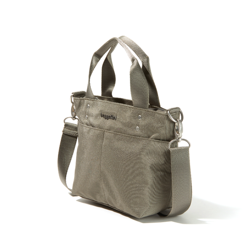 Baggallini Mini Carryall Tote - Sterling Shimmer
