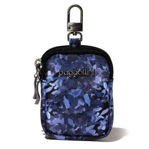 Baggallini On the Go Mini Pouch - Indigo Petal