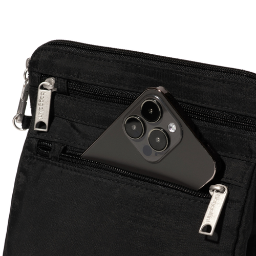 Baggallini Securtex Anti-Theft Crossbody – Black