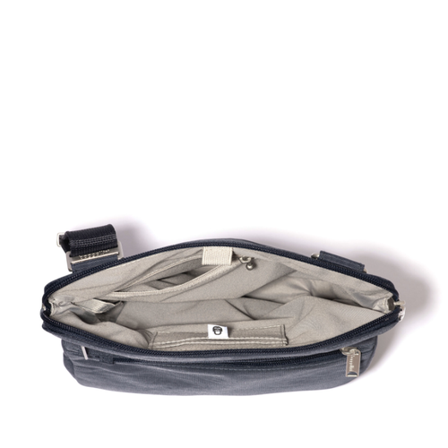 Baggallini Securtex Anti-Theft Large Crossbody - French Navy