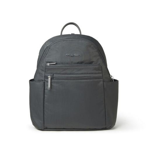 Baggallini Securtex Anti-Theft Vacation Backpack - Charcoal