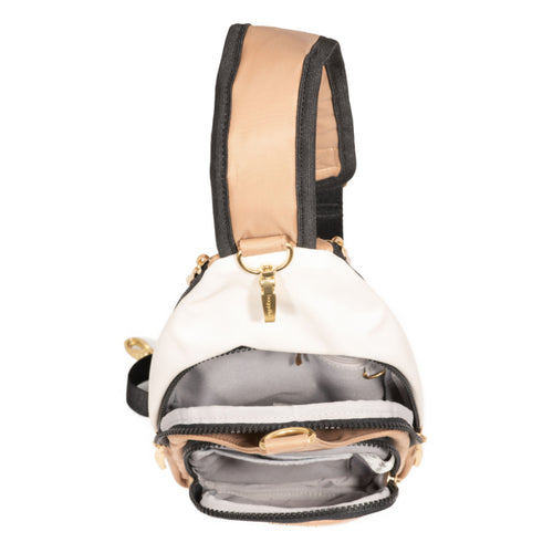 Baggallini Central Park Sling – Acorn Multi Twill