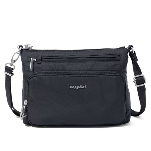 Baggallini Securtex Anti-Theft Keepsake Crossbody - Black