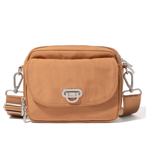 Baggallini Coastal Flip Lock Crossbody - Acorn