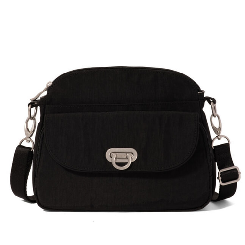 Baggallini Coastal Flip Lock Crossbody - Black