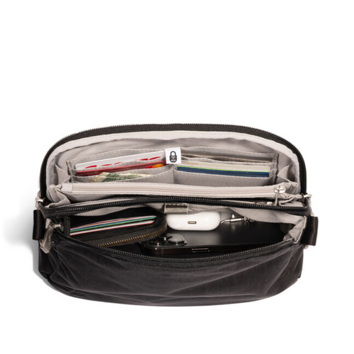 Baggallini Coastal Flip Lock Crossbody - Black