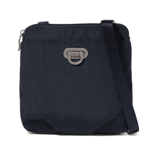 Baggallini Coastal Flip Lock Mini Crossbody - French Navy