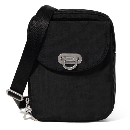 Baggallini Coastal Flip Lock Venture Crossbody - Black