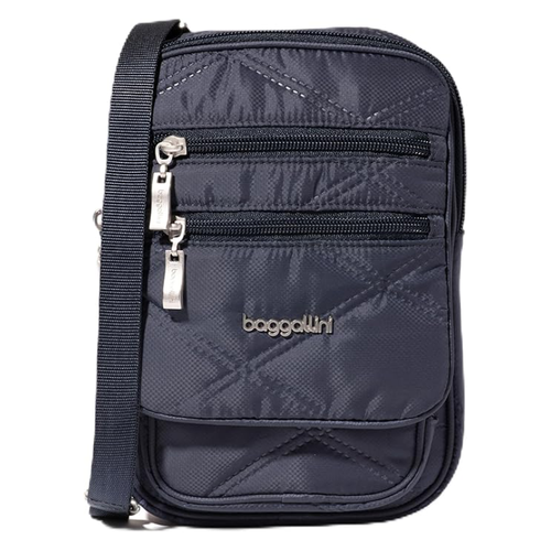 Baggallini Journey Crossbody - French Navy Quilt