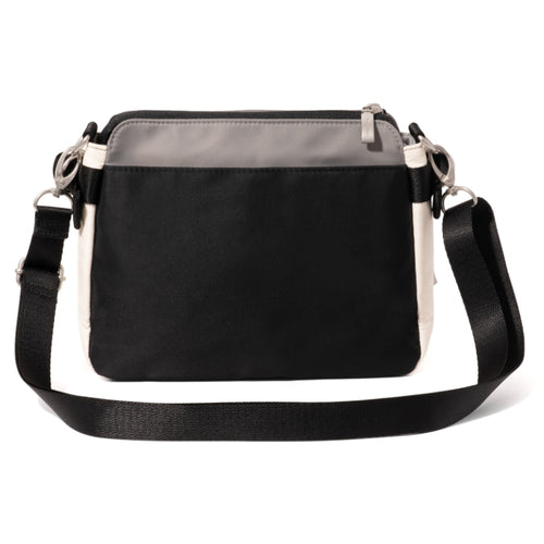 Baggallini Marais Crossbody – Black Multi Twill