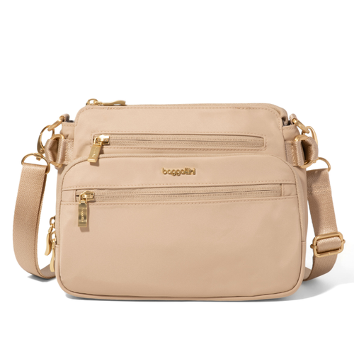 Baggallini Marais Crossbody – Desert Sand Twill