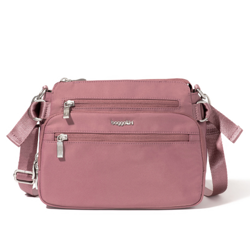 Baggallini Marais Crossbody – Mauve Twill