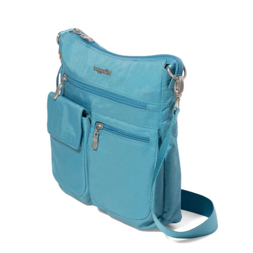 Baggallini Modern Everywhere Slim Crossbody - Seaside Blue