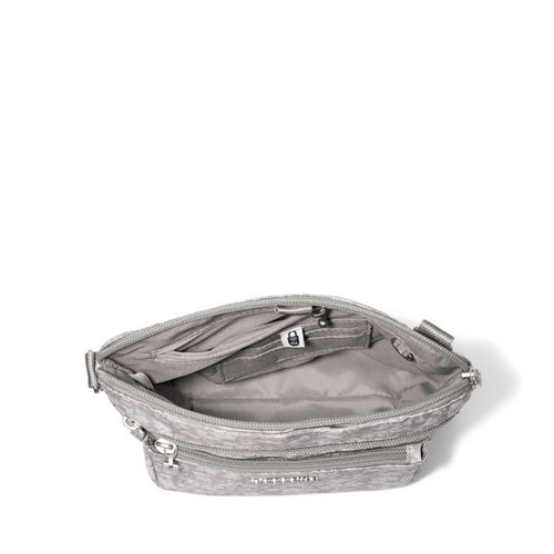 Baggallini Modern Pocket Crossbody - Light Grey Petal