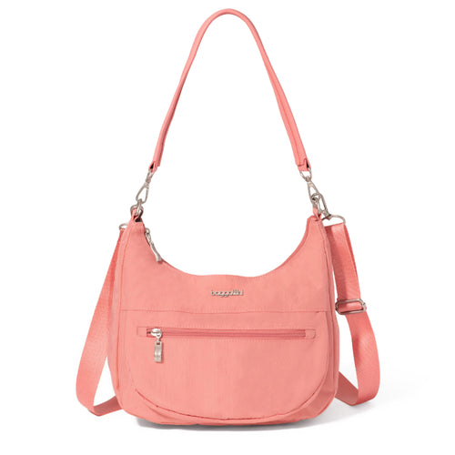 Baggallini Modern Pocket Half Moon Bag - Terracotta