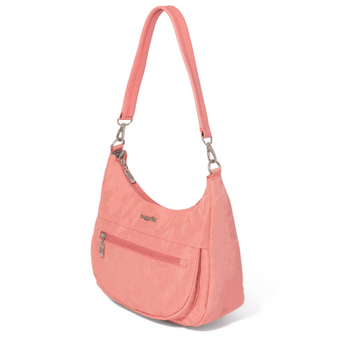 Baggallini Modern Pocket Half Moon Bag - Terracotta
