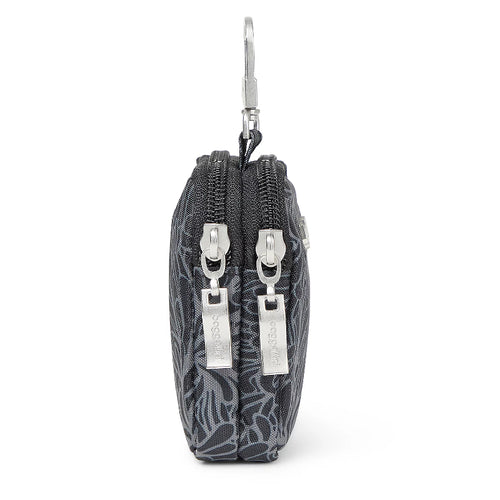 Baggallini On the Go Mini Pouch - Midnight Blossom Print