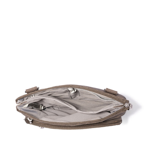 Baggallini Out and About Crossbody - Dark Umber Heritage