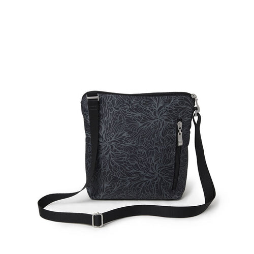 Baggallini Pocket Crossbody - Midnight Blossom