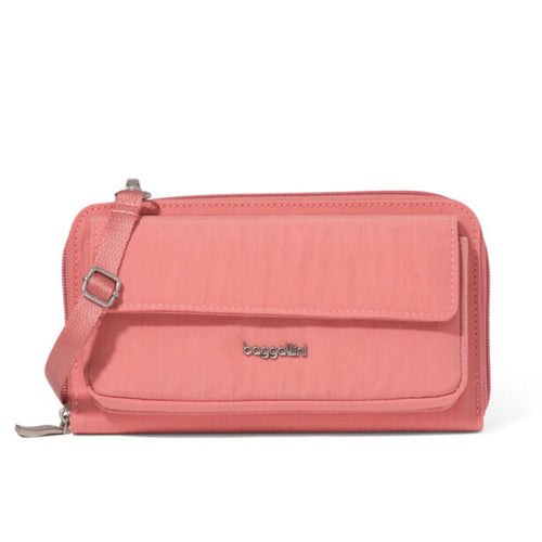 Baggallini RFID Phone Wallet Crossbody - Terracotta