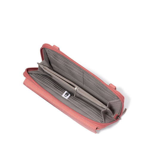 Baggallini RFID Phone Wallet Crossbody - Terracotta