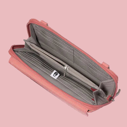 Baggallini RFID Phone Wallet Crossbody in Terracotta
