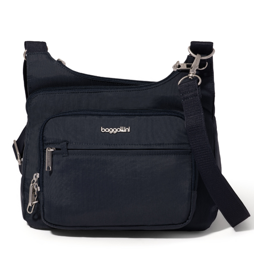 Baggallini Securtex Anti-Theft Crossover Crossbody Bag - French Navy
