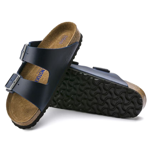 Women's Birkenstock Arizona Soft Footbed – Blue Oiled Leather
