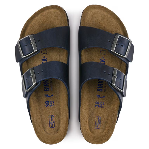Women's Birkenstock Arizona Soft Footbed – Blue Oiled Leather