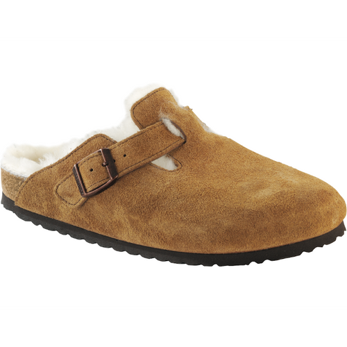 Women’s Birkenstock Boston Shearling – Mink/Natural