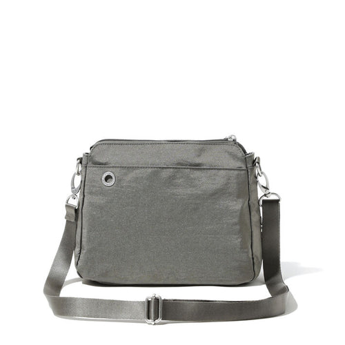 Women's Baggallini Calais Crossbody - Sterling Shimmer